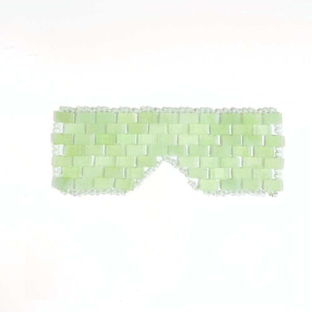 Hand Woven Xiu Jade Eye Patch  - Luxury Skincare Tools recension och pris